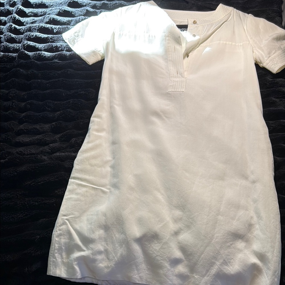 A.P.C. Creamy White Short Sleeve Dress